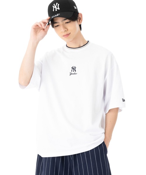 NEW ERA(ニューエラ)の「ニューエラ 半袖Tシャツ オーバーサイズ MLBコットン(Tシャツ/カットソー・メンズ・ネイビー/ホワイト・XXL/XL/L/M/S)」の6枚目の写真