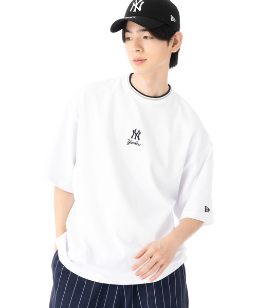 NEW ERA(ニューエラ)の「ニューエラ 半袖Tシャツ オーバーサイズ MLBコットン(Tシャツ/カットソー・メンズ・ネイビー/ホワイト・XXL/XL/L/M/S)」の9枚目の写真