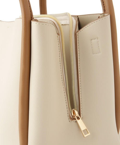 ROPE' PICNIC(ロペピクニック)の「3層スクエアフォルムミドルショルダー&ハンドバッグ(ショルダーバッグ・レディース・ベージュ系その他/キナリ/ブラック・FREE)」の20枚目の写真