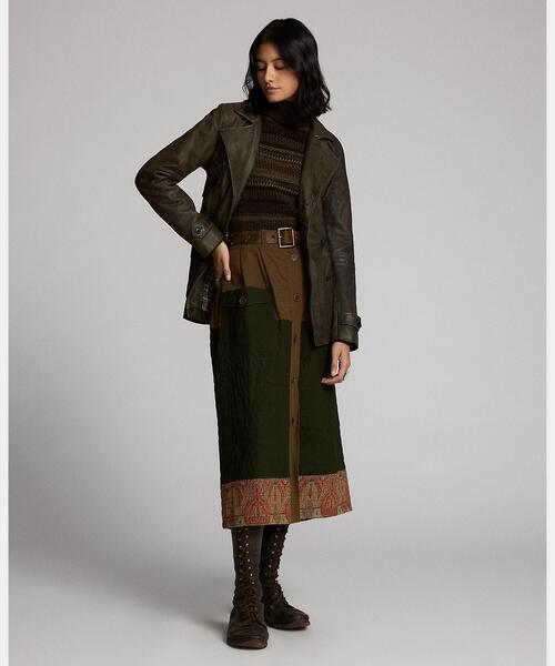 RRL(ダブル アール エル)の「ストライプド ウール タートルネック セーター(ニット/セーター・レディース・ブラウン・4/2/1/3)」の3枚目の写真