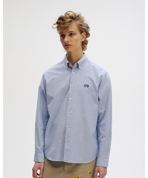 SOPHNET.(ソフネット)の「SPN WAPPEN REGULAR FIT B.D SHIRT(シャツ/ブラウス・メンズ・ネイビー/ピンク/ホワイト・SMALL/MEDIUM/LARGE/X-LARGE)」の4枚目の写真