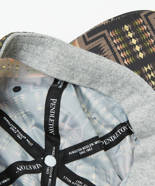 PENDLETON（ペンドルトン）の「【PENDLETON / ペンドルトン】ECOPET/6パネルキャップ/ハーディング柄/PDT-000-251043（キャップ・メンズ・ベージュ/ブラック・フリー）」の5枚目の写真