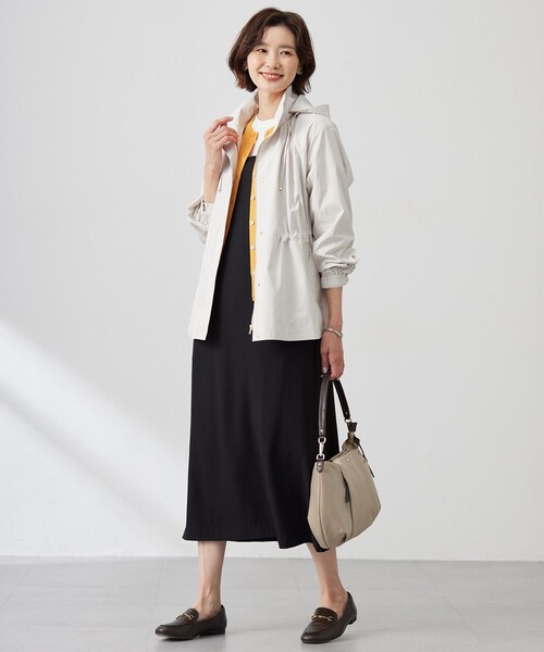 J.PRESS Ladies(J.プレス レディス)の「【洗える】バックサテンジョーゼット キャミワンピース(ワンピース・レディース・ブラウン系・XS)」の5枚目の写真
