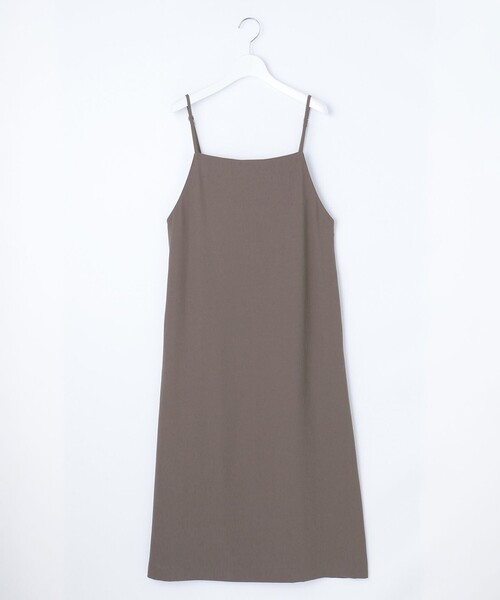 J.PRESS Ladies(J.プレス レディス)の「【洗える】バックサテンジョーゼット キャミワンピース(ワンピース・レディース・ブラウン系・XS)」の8枚目の写真