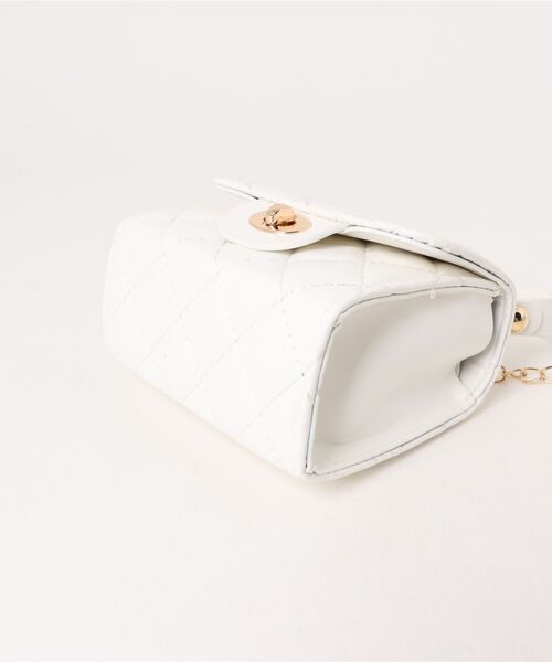 clear（クリア）の「キルティングミニショルダーバッグ［旅行 デイリー 着回し抜群］≪SS新作≫（ショルダーバッグ・レディース・ピンク/オフホワイト/ブラック・F）」の12枚目の写真