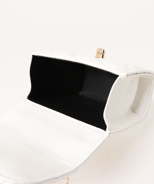 clear（クリア）の「キルティングミニショルダーバッグ［旅行 デイリー 着回し抜群］≪SS新作≫（ショルダーバッグ・レディース・ピンク/オフホワイト/ブラック・F）」の11枚目の写真