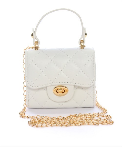 clear（クリア）の「キルティングミニショルダーバッグ［旅行 デイリー 着回し抜群］≪SS新作≫（ショルダーバッグ・レディース・ピンク/オフホワイト/ブラック・F）」の7枚目の写真