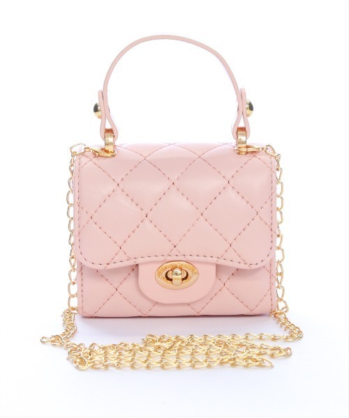 clear（クリア）の「キルティングミニショルダーバッグ［旅行 デイリー 着回し抜群］≪SS新作≫（ショルダーバッグ・レディース・ピンク/オフホワイト/ブラック・F）」の8枚目の写真