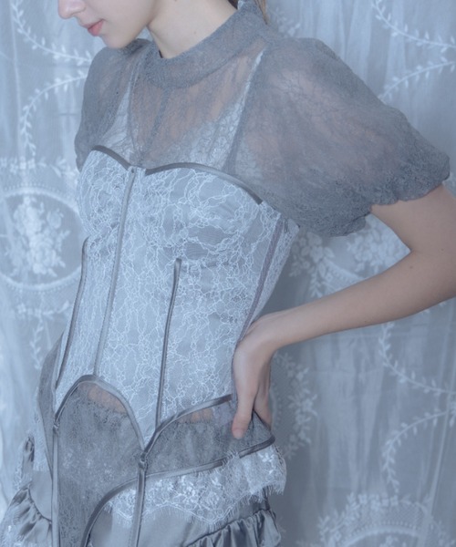 lace design corset/レースデザインコルセット（その他トップス