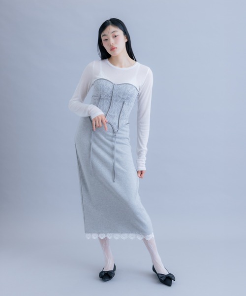 lace design corset/レースデザインコルセット（その他トップス