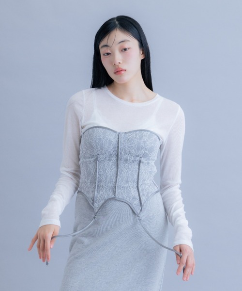 lace design corset/レースデザインコルセット（その他トップス