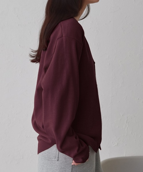 the shepherd ワンポイントカシミヤカーディガン the shepherd ワンポイントカシミヤカーディガン