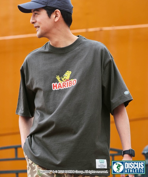 DISCUS ATHLETIC（ディスカス　アスレチック）の「【DISCUS ATHLETIC×HARIBO】コラボ グラフィックプリント半袖Tシャツ ディスカス アスレチック×ハリボー（Tシャツ/カットソー・レディース・ホワイト系2/ホワイト系1/ホワイト系/ブラック系1/ホワイト/ブラック系2/ブラック系/スミクロ・L/M）」の6枚目の写真