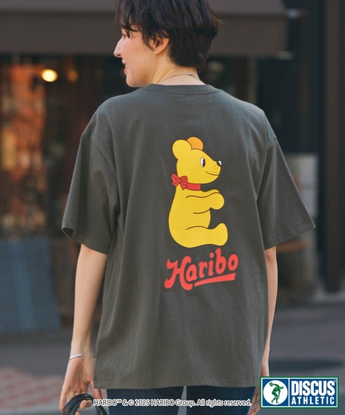 DISCUS ATHLETIC（ディスカス　アスレチック）の「【DISCUS ATHLETIC×HARIBO】コラボ グラフィックプリント半袖Tシャツ ディスカス アスレチック×ハリボー（Tシャツ/カットソー・レディース・ホワイト系2/ホワイト系1/ホワイト系/ブラック系1/ホワイト/ブラック系2/ブラック系/スミクロ・L/M）」の7枚目の写真