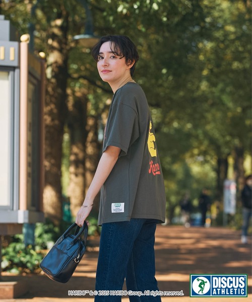 DISCUS ATHLETIC（ディスカス　アスレチック）の「【DISCUS ATHLETIC×HARIBO】コラボ グラフィックプリント半袖Tシャツ ディスカス アスレチック×ハリボー（Tシャツ/カットソー・レディース・ホワイト系2/ホワイト系1/ホワイト系/ブラック系1/ホワイト/ブラック系2/ブラック系/スミクロ・L/M）」の17枚目の写真