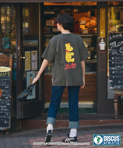 DISCUS ATHLETIC（ディスカス　アスレチック）の「【DISCUS ATHLETIC×HARIBO】コラボ グラフィックプリント半袖Tシャツ ディスカス アスレチック×ハリボー（Tシャツ/カットソー・レディース・ホワイト系2/ホワイト系1/ホワイト系/ブラック系1/ホワイト/ブラック系2/ブラック系/スミクロ・L/M）」の19枚目の写真