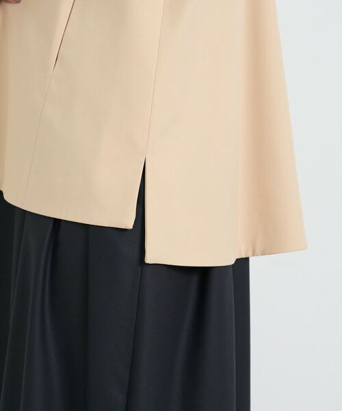 conges payes ADIEU TRISTESSE（コンジェ ペイエ アデュートリステス）の「ノーカラーハーフコート（その他アウター・レディース・ブラック/ベージュ・38）」の22枚目の写真