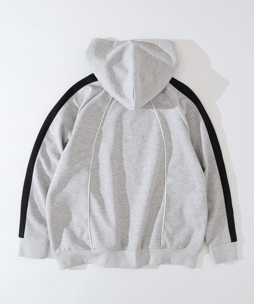RE730(アールイーセブンサーティー)の「Piping pullover hoodie / パイピングプルオーバーパーカー unisex(パーカー・メンズ・ネイビー/グレー/ブラック・XL/L/M)」の13枚目の写真