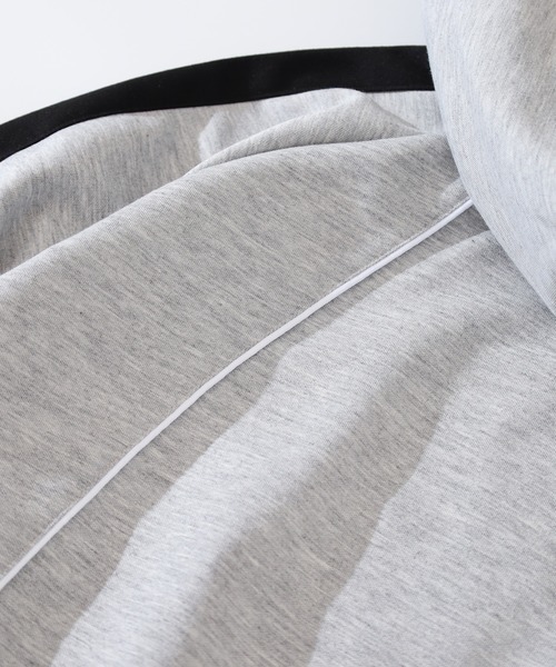 RE730(アールイーセブンサーティー)の「Piping pullover hoodie / パイピングプルオーバーパーカー unisex(パーカー・メンズ・ネイビー/グレー/ブラック・XL/L/M)」の14枚目の写真