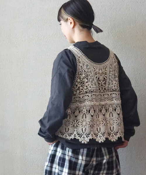 JOURNAL STANDARD LUXE シャツ ブラウス レースMIX ノースリーブ