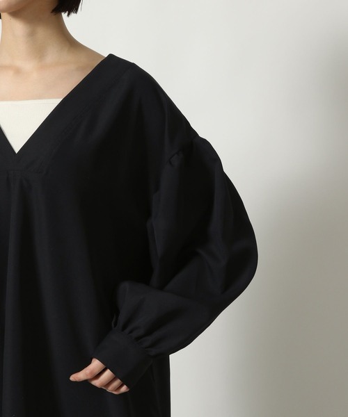 LAKOLE（ラコレ）の「袖ボリューム長袖ワンピース / 322153（ワンピース・レディース・ベージュ/ブルーグレー/ブラック・FREE）」の19枚目の写真