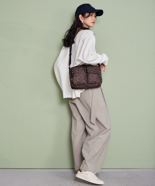 BARNYARDSTORM（バンヤードストーム）の「BARNYARDSTORM / キレイめスクエアショルダー【WEB限定】（ショルダーバッグ・レディース・レオパード/ブラック・FREE）」の9枚目の写真