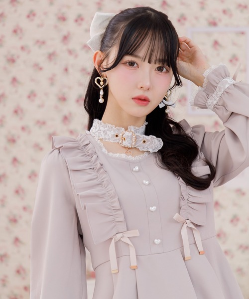 ROJITA(ロジータ)の「ハートバックルチョーカーセットアップ(セットアップ・レディース・ブラック/ピンク/パープル・FREE)」の20枚目の写真