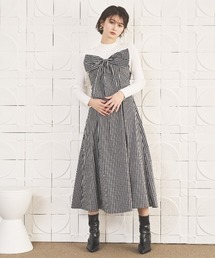 ギンガムチェック」に該当するワンピース/ドレス（ブラック/黒色系