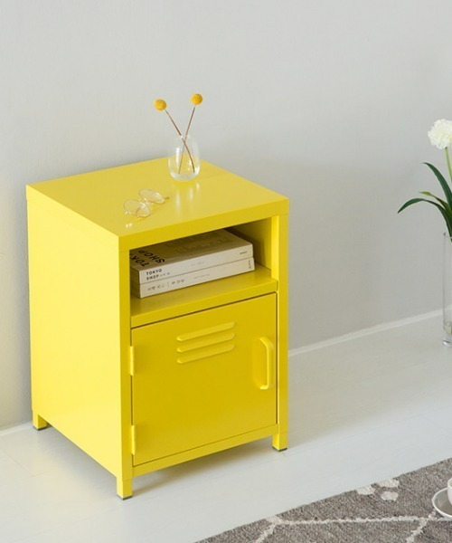 iellio（イエリオ）の「＜MARKET B＞スチールロッカーキャビネット 収納ラック（家具・レディース・イエロー/ブラック/ライトグレー/ホワイト・F）」の4枚目の写真