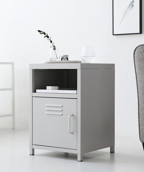 iellio（イエリオ）の「＜MARKET B＞スチールロッカーキャビネット 収納ラック（家具・レディース・イエロー/ブラック/ライトグレー/ホワイト・F）」の8枚目の写真