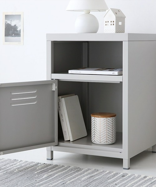 iellio（イエリオ）の「＜MARKET B＞スチールロッカーキャビネット 収納ラック（家具・レディース・イエロー/ブラック/ライトグレー/ホワイト・F）」の14枚目の写真