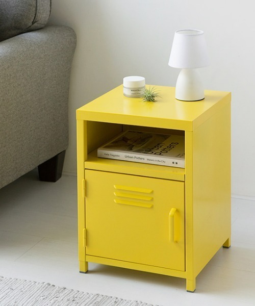 iellio（イエリオ）の「＜MARKET B＞スチールロッカーキャビネット 収納ラック（家具・レディース・イエロー/ブラック/ライトグレー/ホワイト・F）」の5枚目の写真