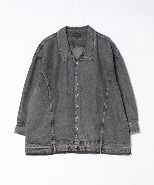 MARKEY'S(マーキーズ)の「デニムウエスタンシャツジャケット/おとな(デニムジャケット・レディース・ブラック/ブルー・160cm)」の1枚目の写真