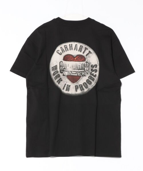 Carhartt WIP(カーハートダブリューアイピー)の「Carhartt WIP/カーハートダブリューアイピー 半袖Tシャツ バックプリント S/S BUTTON T-SHIRT I034658(Tシャツ/カットソー・メンズ・ブラック/ブラウン/ホワイト/ブルー・M/XL/L)」の7枚目の写真