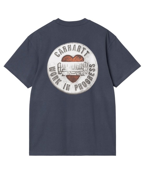 Carhartt WIP(カーハートダブリューアイピー)の「Carhartt WIP/カーハートダブリューアイピー 半袖Tシャツ バックプリント S/S BUTTON T-SHIRT I034658(Tシャツ/カットソー・メンズ・ブラック/ブラウン/ホワイト/ブルー・M/XL/L)」の4枚目の写真