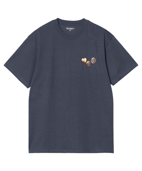 Carhartt WIP(カーハートダブリューアイピー)の「Carhartt WIP/カーハートダブリューアイピー 半袖Tシャツ バックプリント S/S BUTTON T-SHIRT I034658(Tシャツ/カットソー・メンズ・ブラック/ブラウン/ホワイト/ブルー・M/XL/L)」の13枚目の写真