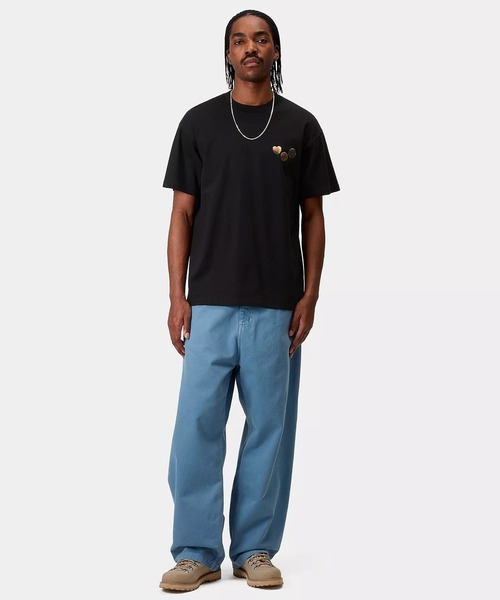 Carhartt WIP(カーハートダブリューアイピー)の「Carhartt WIP/カーハートダブリューアイピー 半袖Tシャツ バックプリント S/S BUTTON T-SHIRT I034658(Tシャツ/カットソー・メンズ・ブラック/ブラウン/ホワイト/ブルー・M/XL/L)」の10枚目の写真