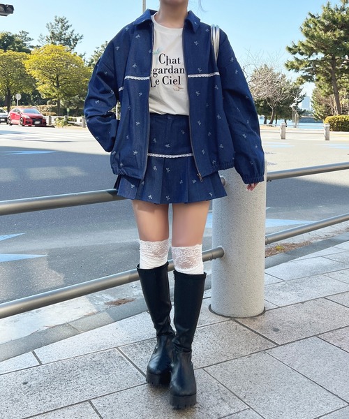 apres jour(アプレジュール)の「【セットアップ可能】柄アソートミニスカート(スカート・レディース・ホワイト系その他2/ブラック系その他/ブルー/インディゴブルー・フリー/X-LARGE)」の12枚目の写真