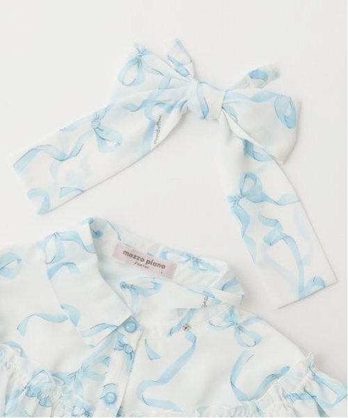 mezzo piano Junior(メゾピアノジュニア)の「【ニコ☆プチ・Cuugal掲載】リボン柄ボウタイつきフリルブラウス(シャツ/ブラウス・キッズ・ライトピンク/ライトブルー・M:150cm/L:160cm/S:140cm)」の17枚目の写真