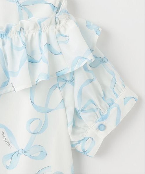 mezzo piano Junior(メゾピアノジュニア)の「【ニコ☆プチ・Cuugal掲載】リボン柄ボウタイつきフリルブラウス(シャツ/ブラウス・キッズ・ライトピンク/ライトブルー・M:150cm/L:160cm/S:140cm)」の18枚目の写真