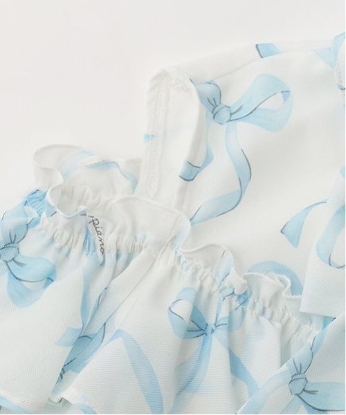 mezzo piano Junior(メゾピアノジュニア)の「【ニコ☆プチ・Cuugal掲載】リボン柄ボウタイつきフリルブラウス(シャツ/ブラウス・キッズ・ライトピンク/ライトブルー・M:150cm/L:160cm/S:140cm)」の19枚目の写真