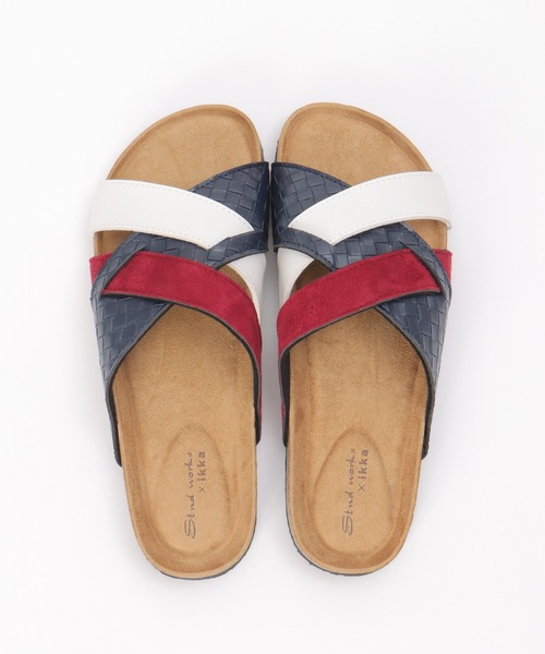 ikka（イッカ）の「切り替えクロスベルトサンダル（サンダル・メンズ・ネイビー/ブラック・M/L/XL）」の3枚目の写真