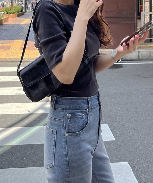 nelliy.（ネルリー）の「バックオープンカットソー（Tシャツ/カットソー・レディース・ブラウン/グレー/ブラック・LARGE/MEDIUM）」の7枚目の写真