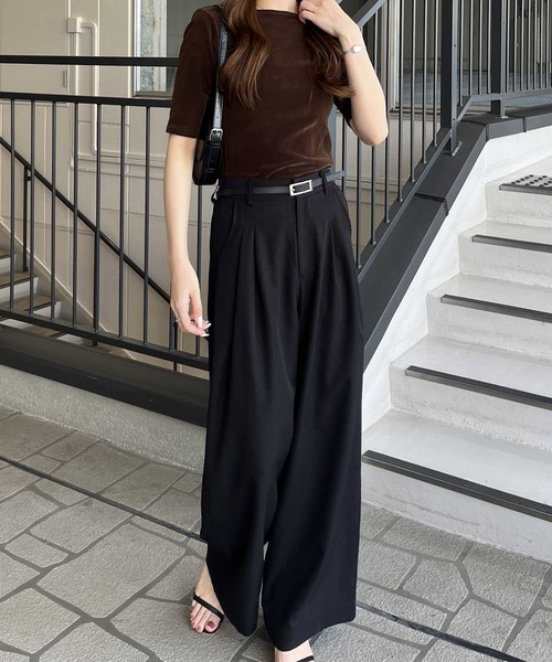 nelliy.（ネルリー）の「バックオープンカットソー（Tシャツ/カットソー・レディース・ブラウン/グレー/ブラック・LARGE/MEDIUM）」の11枚目の写真