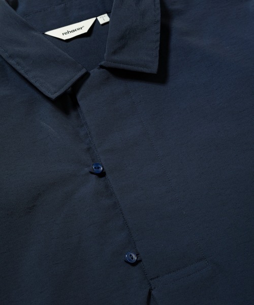 rehacer(レアセル)の「rehacer : Joint Placket S/S Shirt / ジョイント プラケット ショートスリーブ シャツ(シャツ/ブラウス・メンズ・ベージュ/ネイビー・SMALL/X-LARGE/LARGE/MEDIUM)」の12枚目の写真