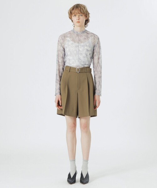 LOVELESS（ラブレス）の「マーブルプリントシアートップス（Tシャツ/カットソー・レディース・ピンク系その他2/ネイビー/ライトグレー/ブラック・36）」の7枚目の写真