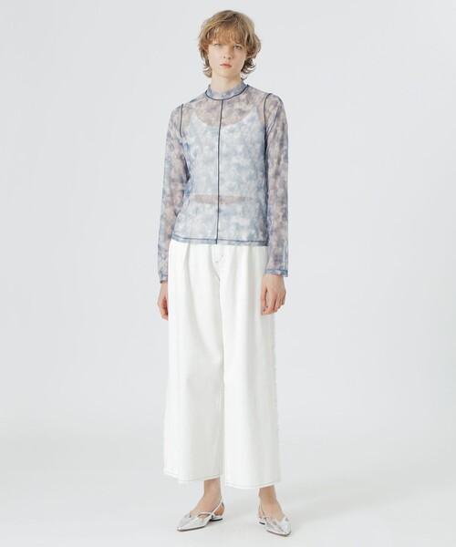 LOVELESS（ラブレス）の「マーブルプリントシアートップス（Tシャツ/カットソー・レディース・ピンク系その他2/ネイビー/ライトグレー/ブラック・36）」の11枚目の写真