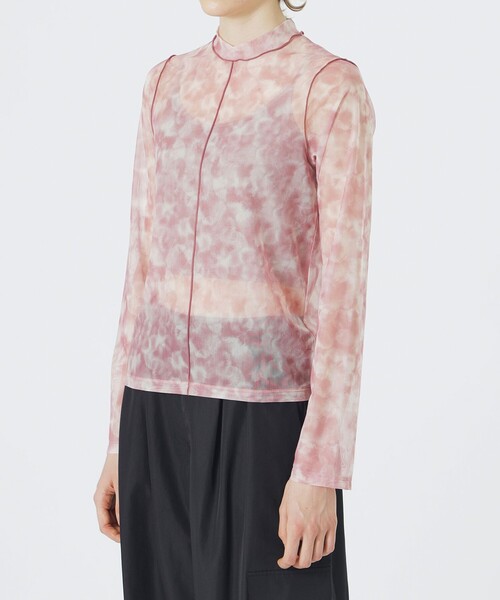 LOVELESS（ラブレス）の「マーブルプリントシアートップス（Tシャツ/カットソー・レディース・ピンク系その他2/ネイビー/ライトグレー/ブラック・36）」の13枚目の写真