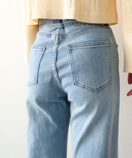 DOLLUPOOPS(ドールアップウップス)の「タイポイントフレアストレッチデニムパンツ(デニムパンツ・レディース・サックスブルー・38)」の12枚目の写真