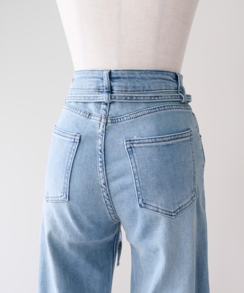 DOLLUPOOPS(ドールアップウップス)の「タイポイントフレアストレッチデニムパンツ(デニムパンツ・レディース・サックスブルー・38)」の17枚目の写真
